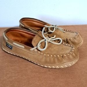 L.L. Bean Wicked Good Slippers size 8 Brown Suede